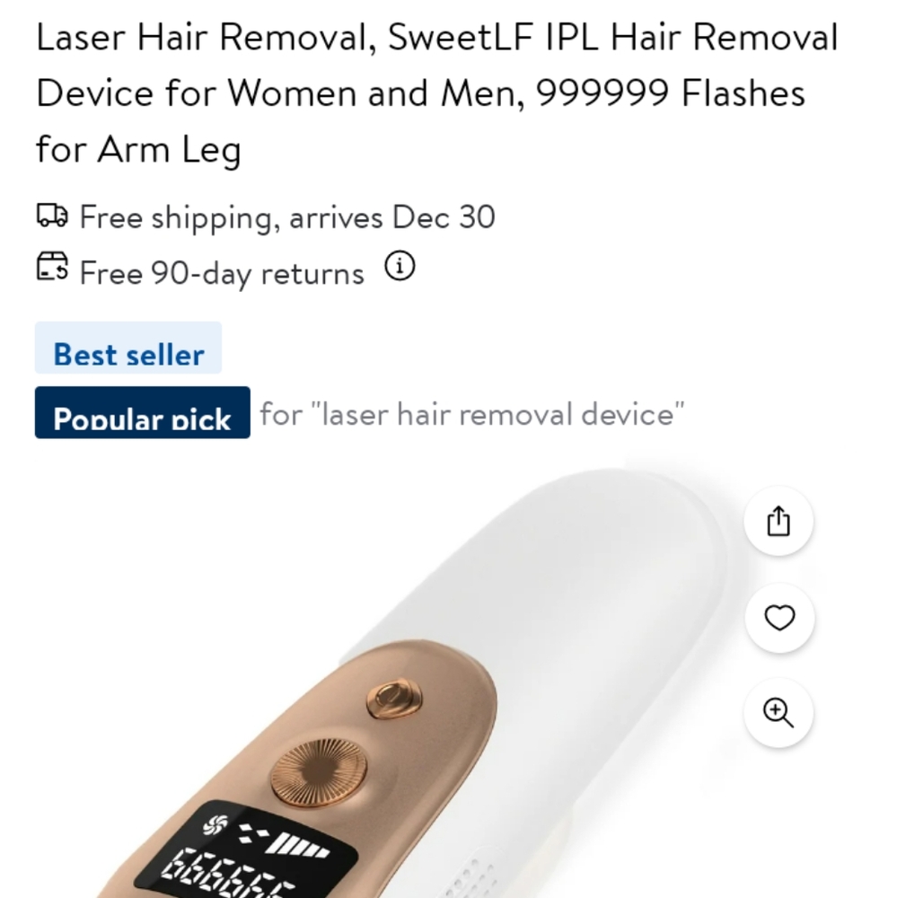 IPL Hair Removal Device